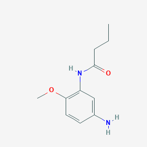 molecular formula C11H16N2O2 B1356454 N-(5-Amino-2-methoxyphenyl)butanamide CAS No. 946710-33-4