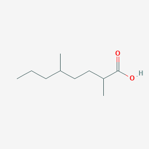 molecular formula C10H20O2 B13564582 2,5-Dimethyloctanoic acid 