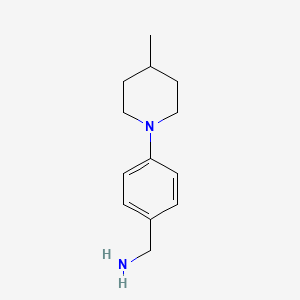 molecular formula C13H20N2 B1356465 1-[4-(4-Methylpiperidin-1-yl)phenyl]methanamine CAS No. 486437-59-6