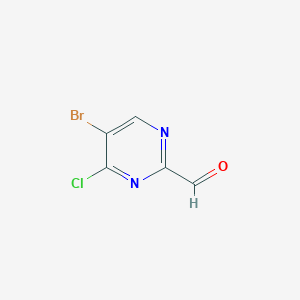 5-Bromo-4-chloropyrimidine-2-carbaldehyde