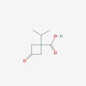 3-Oxo-1-(propan-2-yl)cyclobutane-1-carboxylic acid