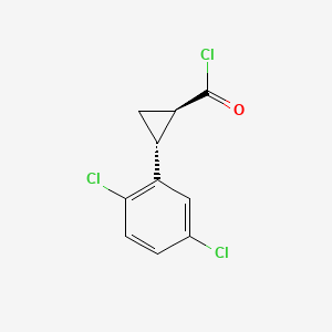 rac-(1R,2R)-2-(2,5-dichlorophenyl)cyclopropane-1-carbonyl chloride