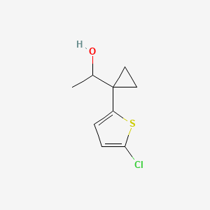 1-[1-(5-Chlorothiophen-2-yl)cyclopropyl]ethan-1-ol