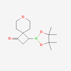 3-(4,4,5,5-Tetramethyl-1,3,2-dioxaborolan-2-yl)-7-oxaspiro[3.5]nonan-1-one