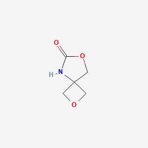 molecular formula C5H7NO3 B13564731 2,7-Dioxa-5-azaspiro[3.4]octan-6-one 