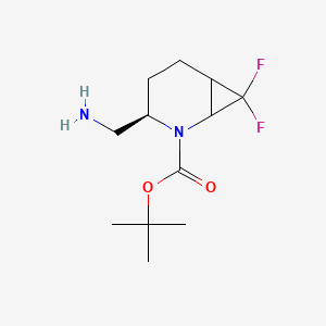 tert-butyl(3R)-3-(aminomethyl)-7,7-difluoro-2-azabicyclo[4.1.0]heptane-2-carboxylate