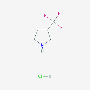 molecular formula C5H9ClF3N B1356479 3-(Trifluoromethyl)pyrrolidine hydrochloride CAS No. 1189485-03-7