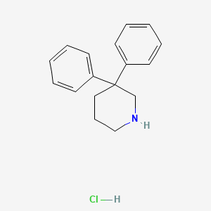 molecular formula C17H20ClN B1356480 盐酸 3,3-二苯基哌啶 CAS No. 24056-60-8