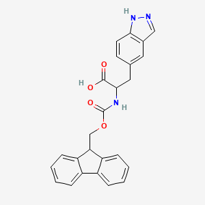 2-{[(9H-fluoren-9-ylmethoxy)carbonyl]amino}-3-(1H-indazol-5-yl)propanoic acid