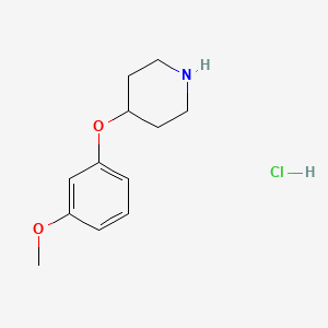 molecular formula C12H18ClNO2 B1356483 4-(3-Methoxyphenoxy)piperidine hydrochloride CAS No. 1166820-47-8