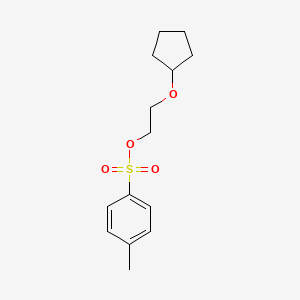 molecular formula C14H20O4S B13564832 2-Cyclopentyloxyethyl tosylate 