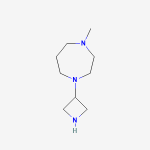 molecular formula C9H19N3 B13564849 1-(Azetidin-3-yl)-4-methyl-1,4-diazepane 