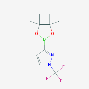 3-(4,4,5,5-Tetramethyl-1,3,2-dioxaborolan-2-YL)-1-(trifluoromethyl)-1H-pyrazole