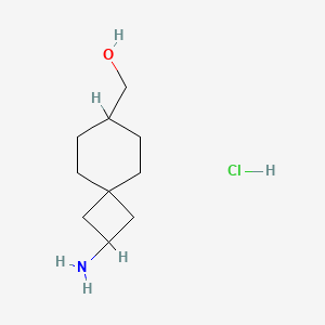 molecular formula C10H20ClNO B13564877 (2-Aminospiro[3.5]nonan-7-yl)methanol hydrochloride 