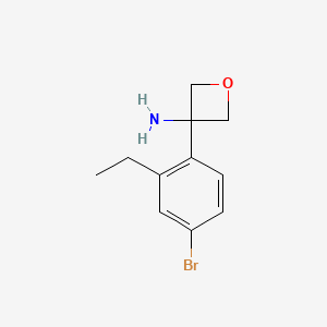 3-(4-Bromo-2-ethylphenyl)-3-oxetanamine