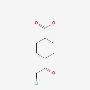 Methyl (1r,4r)-4-(2-chloroacetyl)cyclohexane-1-carboxylate