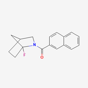 1-Fluoro-2-(naphthalene-2-carbonyl)-2-azabicyclo[2.2.1]heptane