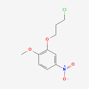molecular formula C10H12ClNO4 B1356495 2-(3-Chloropropoxy)-1-methoxy-4-nitrobenzene CAS No. 92878-95-0