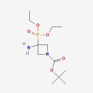 Tert-butyl3-amino-3-(diethoxyphosphoryl)azetidine-1-carboxylate