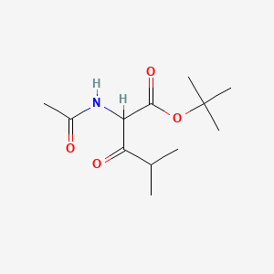 Tert-butyl2-acetamido-4-methyl-3-oxopentanoate