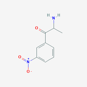 molecular formula C9H10N2O3 B13565013 2-Amino-1-(3-nitrophenyl)propan-1-one 