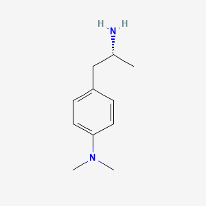 molecular formula C11H18N2 B13565042 4-[(2R)-2-aminopropyl]-N,N-dimethylaniline 