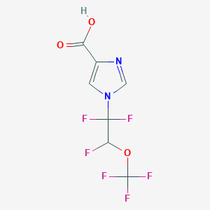 1-[1,1,2-trifluoro-2-(trifluoromethoxy)ethyl]-1H-imidazole-4-carboxylic acid