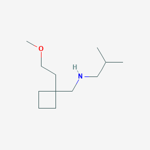 n-((1-(2-Methoxyethyl)cyclobutyl)methyl)-2-methylpropan-1-amine