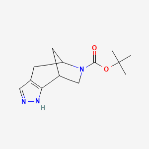 Tert-butyl 3,4,9-triazatricyclo[6.2.1.0,2,6]undeca-2,5-diene-9-carboxylate