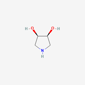 molecular formula C4H9NO2 B1356509 (3R,4S)-pyrrolidine-3,4-diol CAS No. 131565-87-2