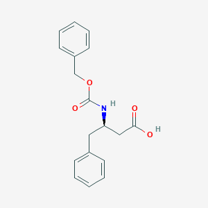 molecular formula C18H19NO4 B13565094 (3R)-3-{[(benzyloxy)carbonyl]amino}-4-phenylbutanoic acid 