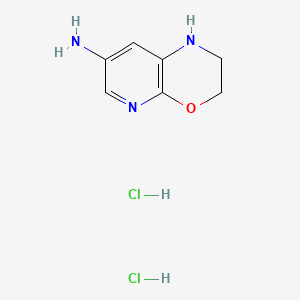 1H,2H,3H-pyrido[2,3-b][1,4]oxazin-7-aminedihydrochloride