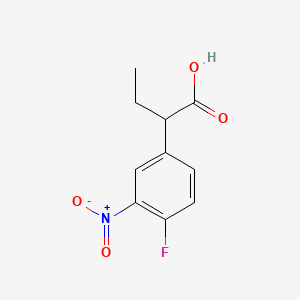 2-(4-Fluoro-3-nitrophenyl)butanoic acid