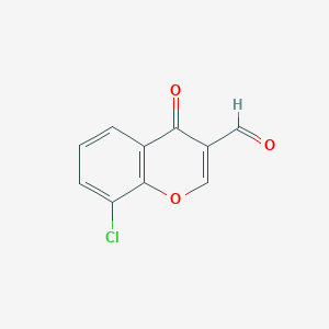 molecular formula C10H5ClO3 B1356512 8-Chloro-4-oxo-4H-chromene-3-carbaldehyde CAS No. 64481-09-0