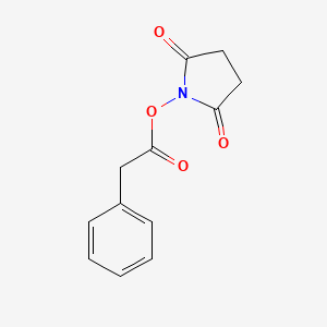 molecular formula C12H11NO4 B1356513 2,5-Dioxopyrrolidin-1-YL 2-phenylacetate CAS No. 23776-85-4