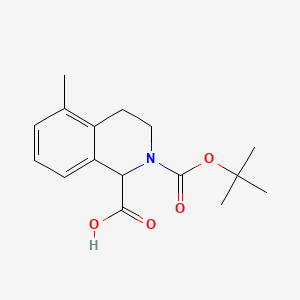 2-[(Tert-butoxy)carbonyl]-5-methyl-1,2,3,4-tetrahydroisoquinoline-1-carboxylicacid