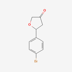 5-(4-Bromophenyl)oxolan-3-one