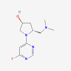 (3R,5R)-5-[(dimethylamino)methyl]-1-(6-fluoropyrimidin-4-yl)pyrrolidin-3-ol