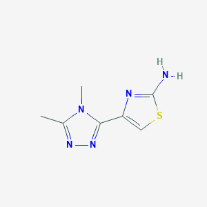 4-(4,5-Dimethyl-4h-1,2,4-triazol-3-yl)thiazol-2-amine