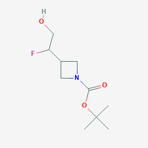 Tert-butyl 3-(1-fluoro-2-hydroxyethyl)azetidine-1-carboxylate