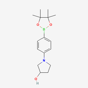 1-[4-(4,4,5,5-Tetramethyl-1,3,2-dioxaborolan-2-yl)phenyl]pyrrolidin-3-ol