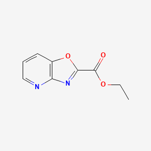 molecular formula C9H8N2O3 B1356523 Ethyl oxazolo[4,5-b]pyridine-2-carboxylate CAS No. 93129-56-7