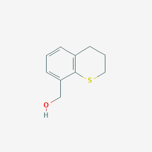 molecular formula C10H12OS B13565261 (3,4-dihydro-2H-1-benzothiopyran-8-yl)methanol 