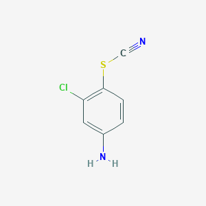 molecular formula C7H5ClN2S B1356531 3-氯-4-硫氰酸苯胺 CAS No. 3226-46-8