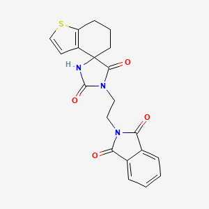 1'-[2-(1,3-dioxo-2,3-dihydro-1H-isoindol-2-yl)ethyl]-6,7-dihydro-5H-spiro[1-benzothiophene-4,4'-imidazolidine]-2',5'-dione