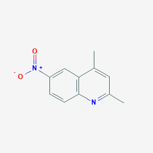 molecular formula C11H10N2O2 B13565325 2,4-Dimethyl-6-nitroquinoline 