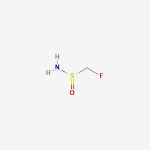 molecular formula CH4FNOS B13565340 Fluoromethanesulfinamide 