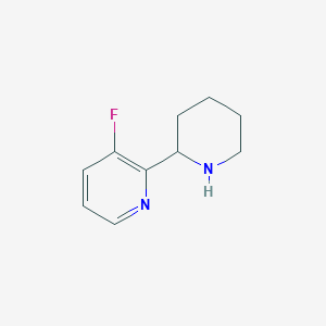 3-Fluoro-2-(piperidin-2-yl)pyridine