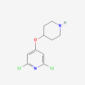 2,6-dichloro-4-(4-piperidinyloxy)Pyridine