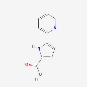 molecular formula C10H8N2O2 B13565424 5-(pyridin-2-yl)-1H-pyrrole-2-carboxylic acid 